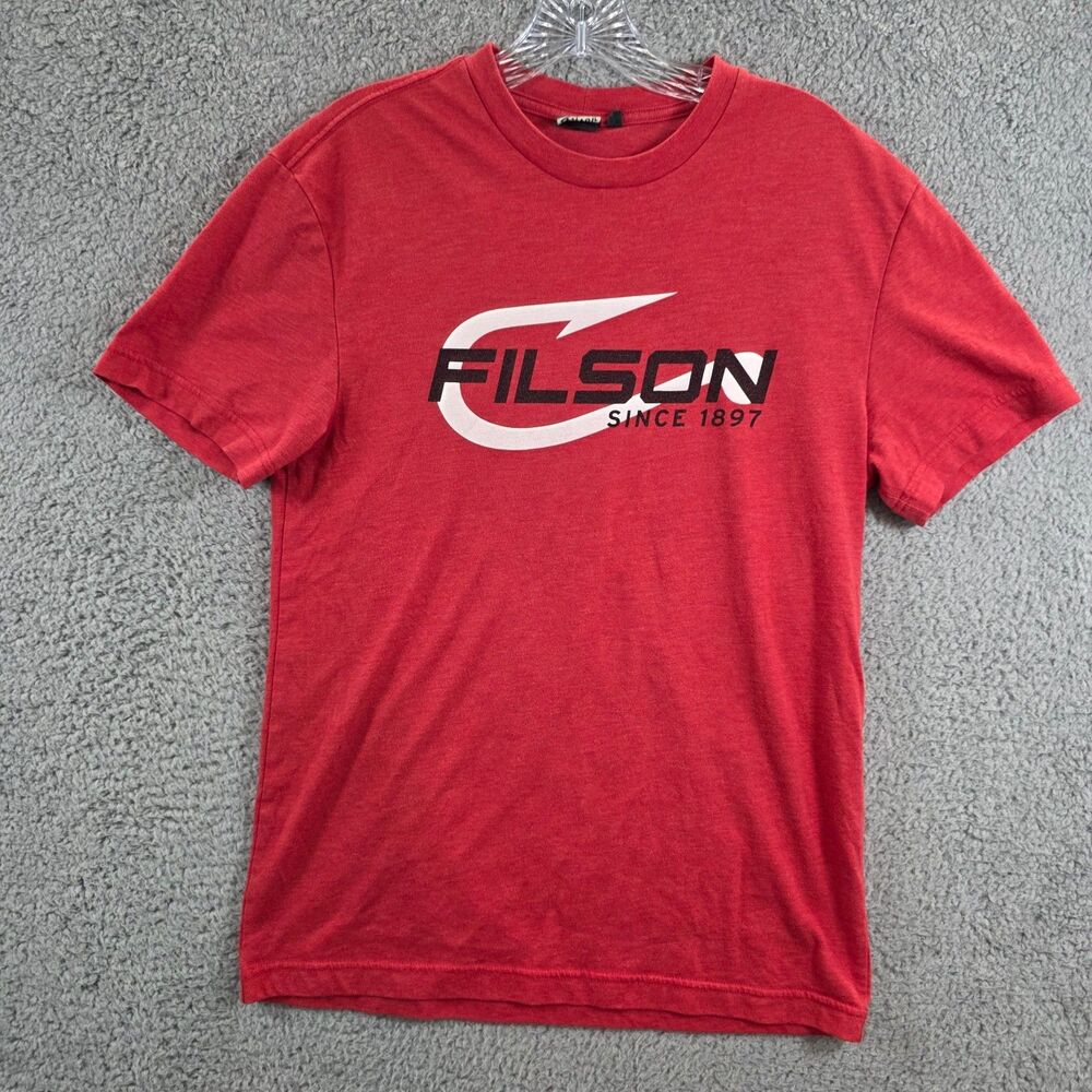 CC Filson Men's Buckshot Soft Breathable T-Shirt Short Sleeve MackRed Size S